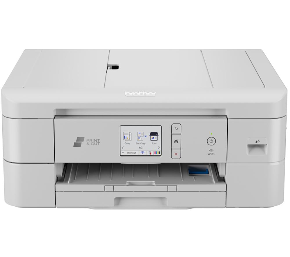 BROTHER DCP-J1800W Wireless Colour Inkjet Cutting Printer | 3-in-1 (Print/Copy/Scan) | Cut A4 to A5 | 6.8cm Touchscreen| Ink Included