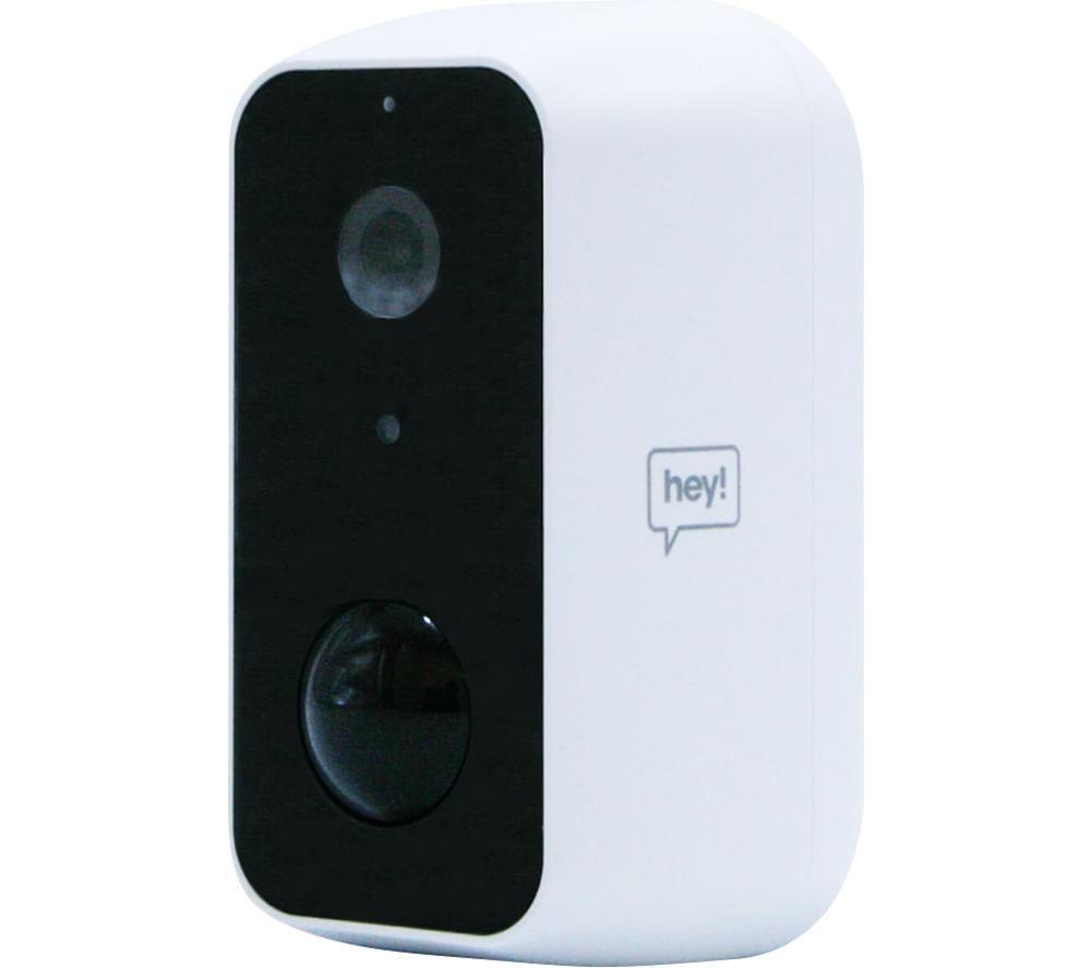 HEY! Smart External Full HD 1080p Security Camera, White