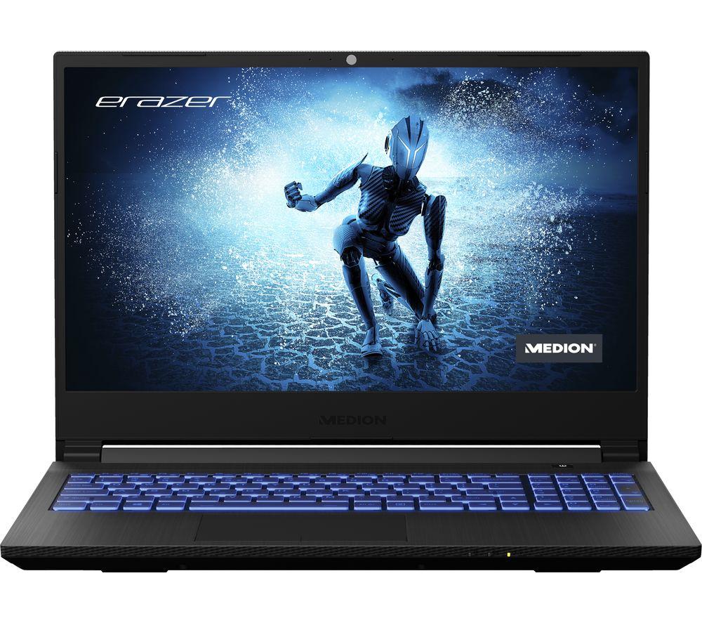 MEDION Erazer Deputy P25 15.6 Gaming Laptop - Ryzen 5, RTX 3060, 512 GB SSD, Black