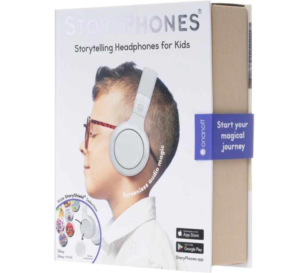 STORYPHONES Wireless Bluetooth Kids Headphones - Grey image number 4 of 5