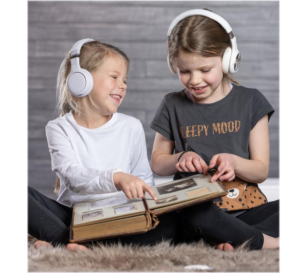 STORYPHONES Wireless Bluetooth Kids Headphones - White image number 4 of 6