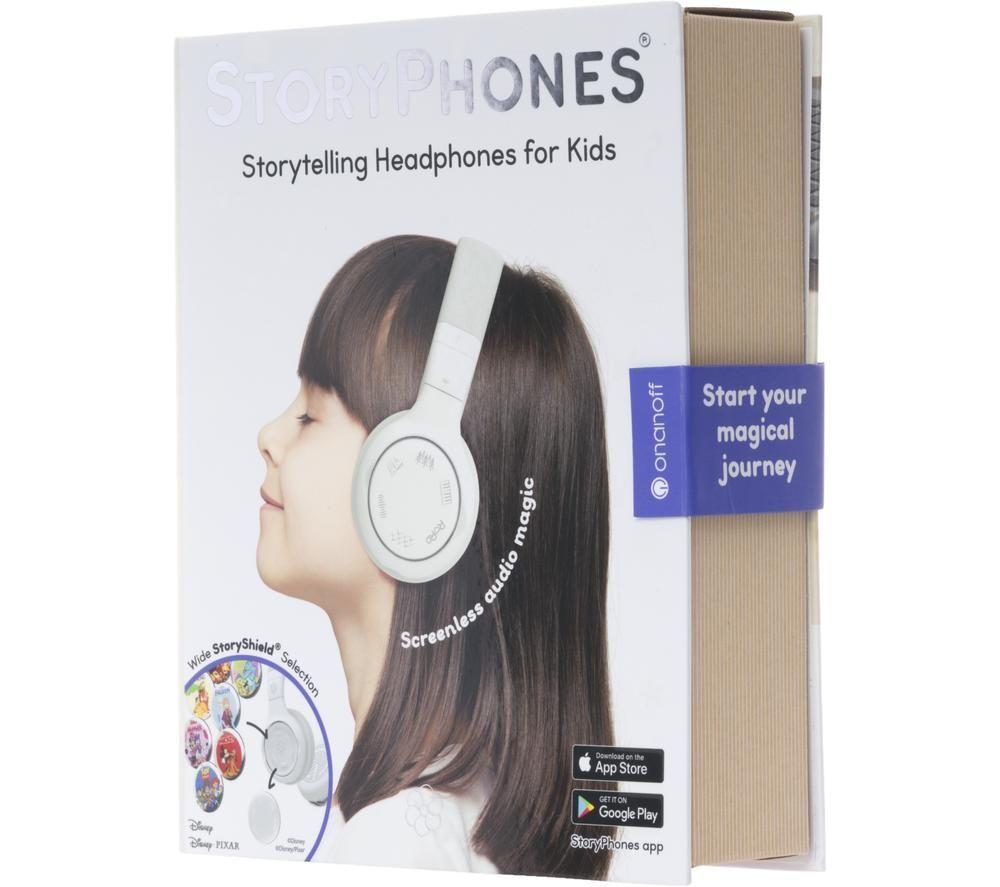 STORYPHONES Wireless Bluetooth Kids Headphones - White image number 5 of 6
