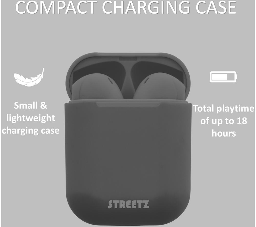 STREETZ TWS-0003 Wireless Bluetooth Earbuds - Black image number 7 of 8