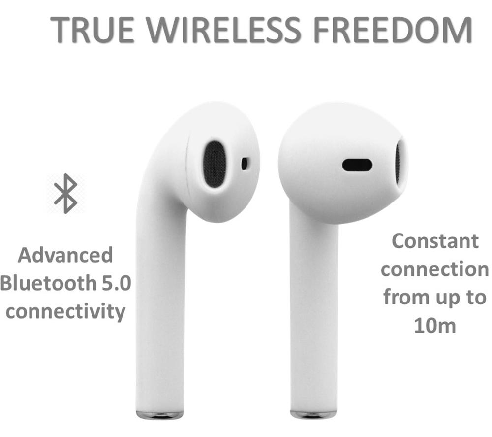 STREETZ TWS-0004 Wireless Bluetooth Earbuds - White image number 7 of 8