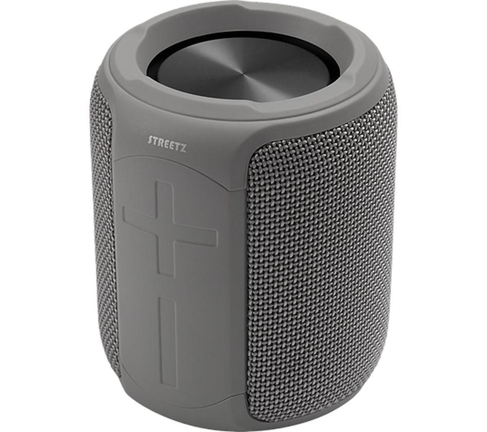 STREETZ CM765 Portable Bluetooth Speaker - Grey, Silver/Grey