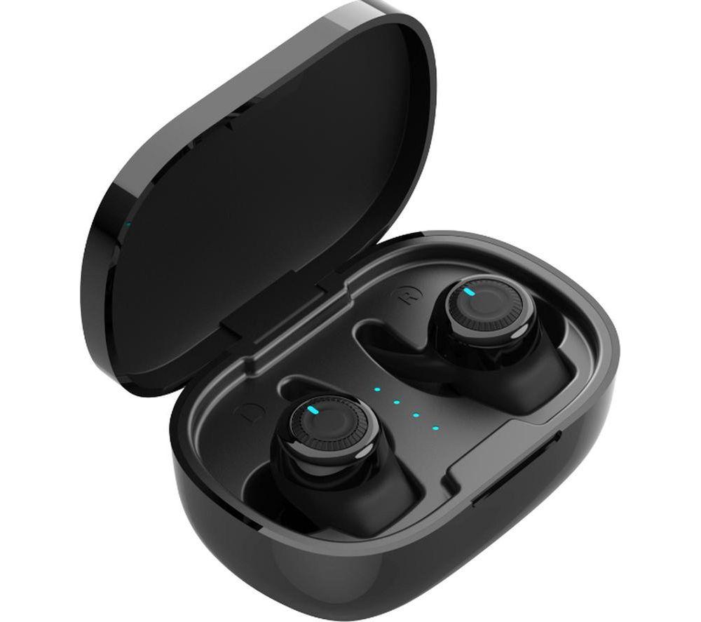 STREETZ TWS-1112 Wireless Bluetooth Earbuds - Black image number 2 of 6
