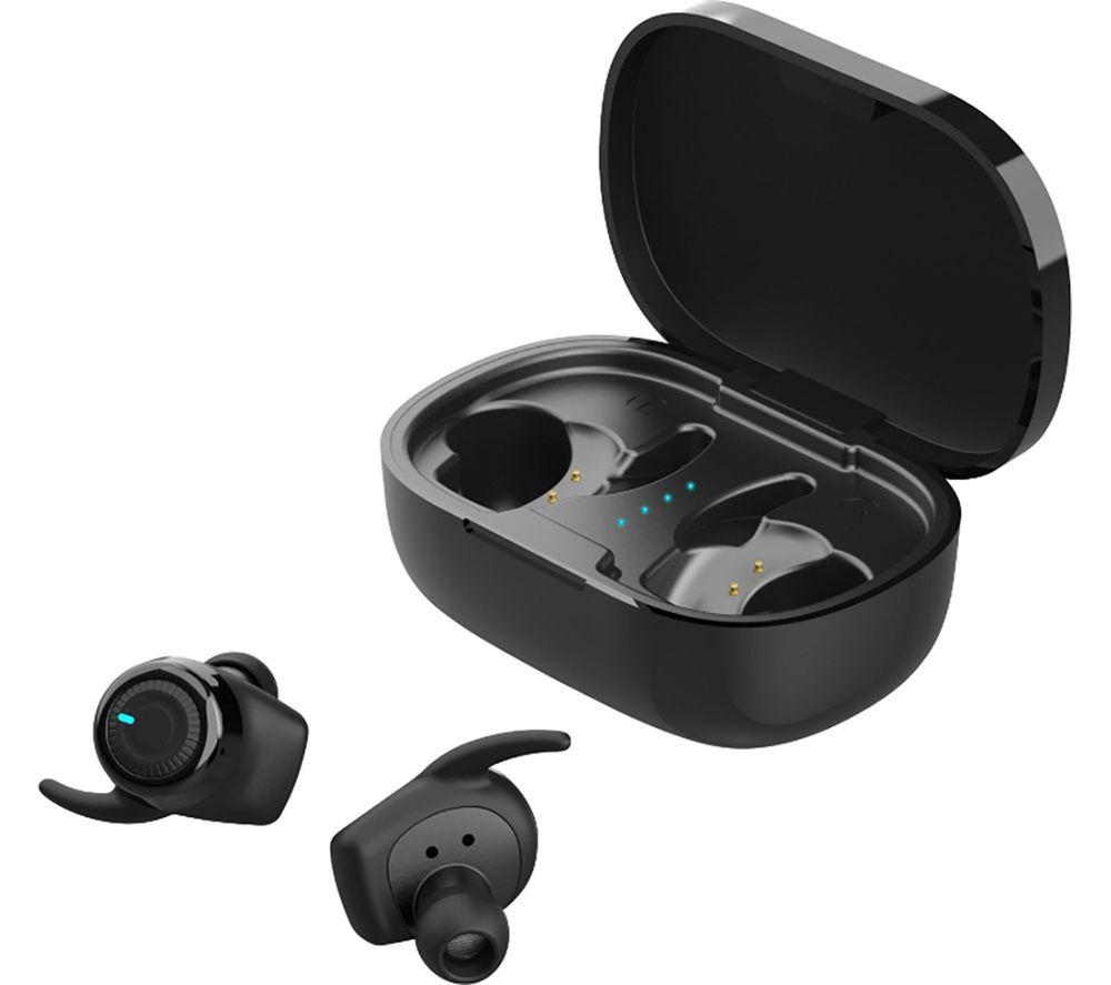 STREETZ TWS-1112 Wireless Bluetooth Earbuds - Black image number 3 of 6