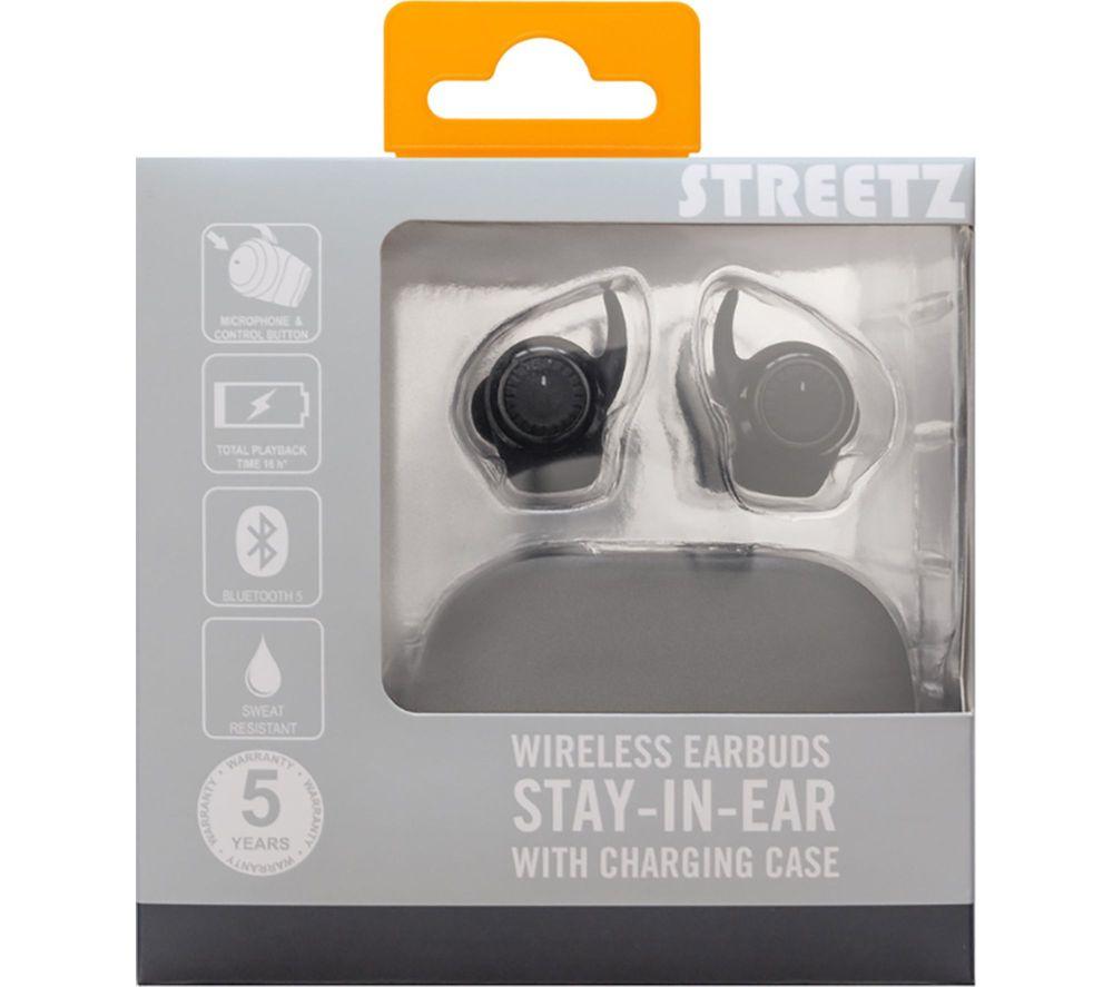 STREETZ TWS-1112 Wireless Bluetooth Earbuds - Black image number 5 of 6