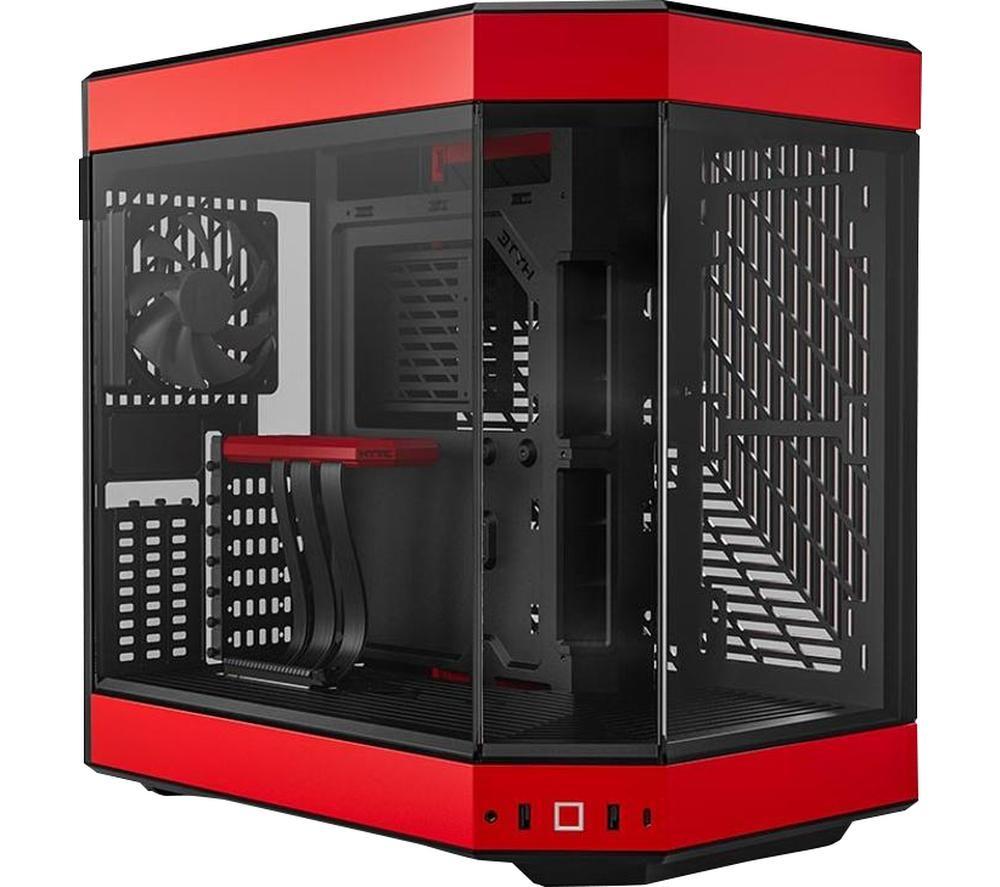 HYTE Y60 E-ATX Mid-Tower PC Case - Red, Red
