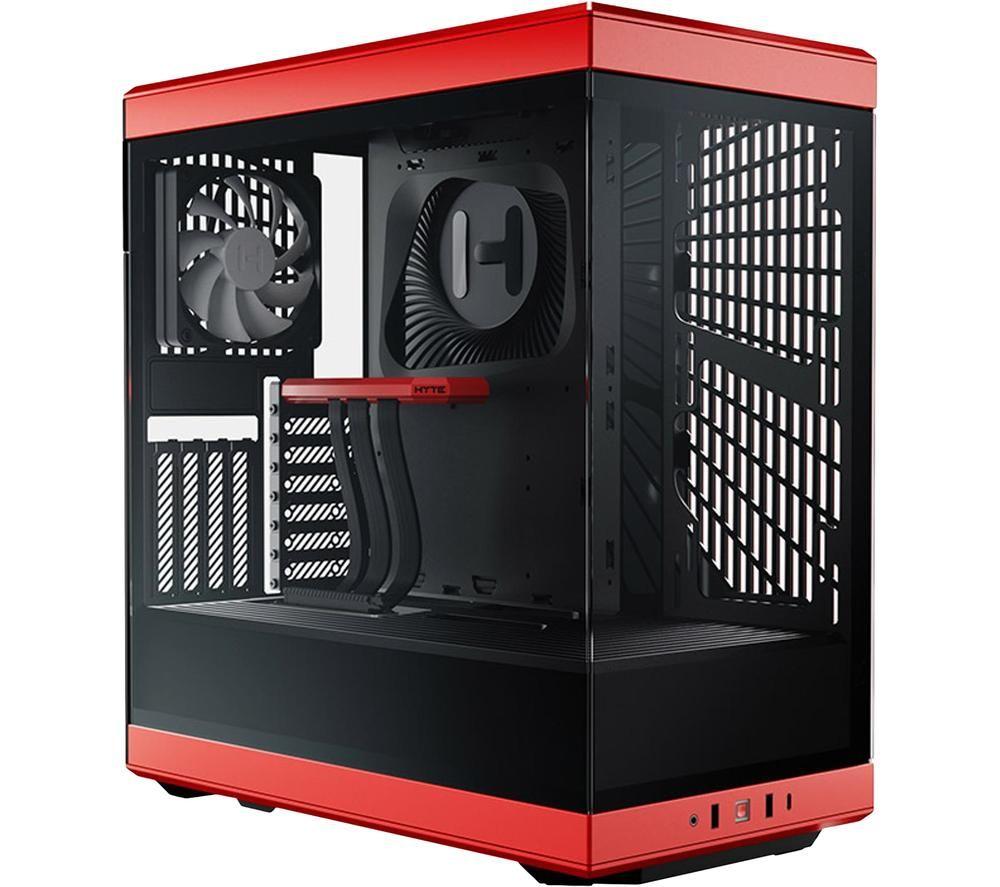 Image of HYTE Y40 ATX Mid-Tower PC Case - Red, Red