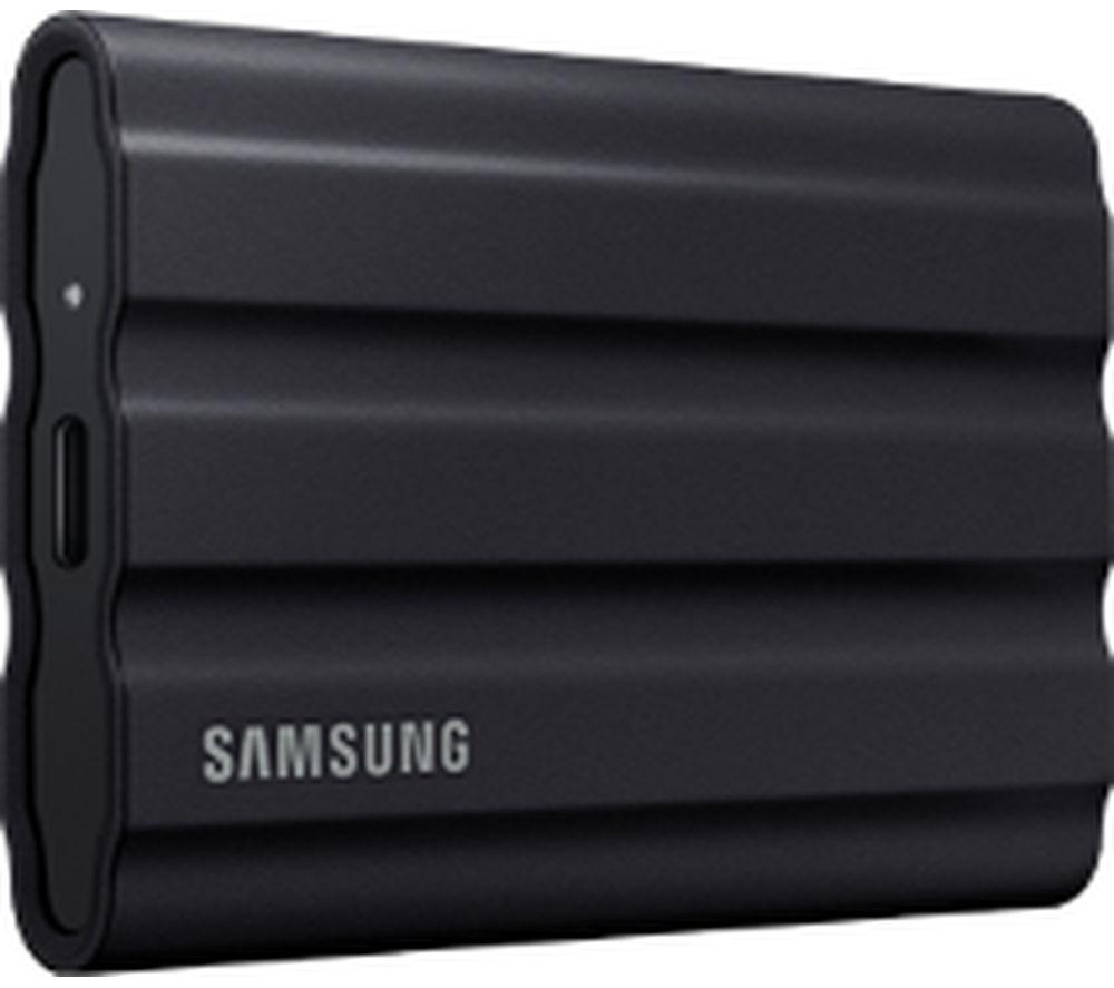 SAMSUNG T7 Shield External SSD - 4 TB, Black, Black