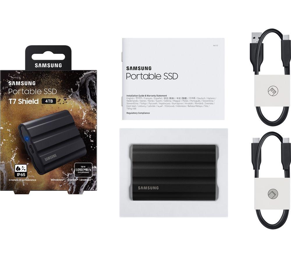 SAMSUNG T7 Shield External SSD - 4 TB, Black image number 4 of 4