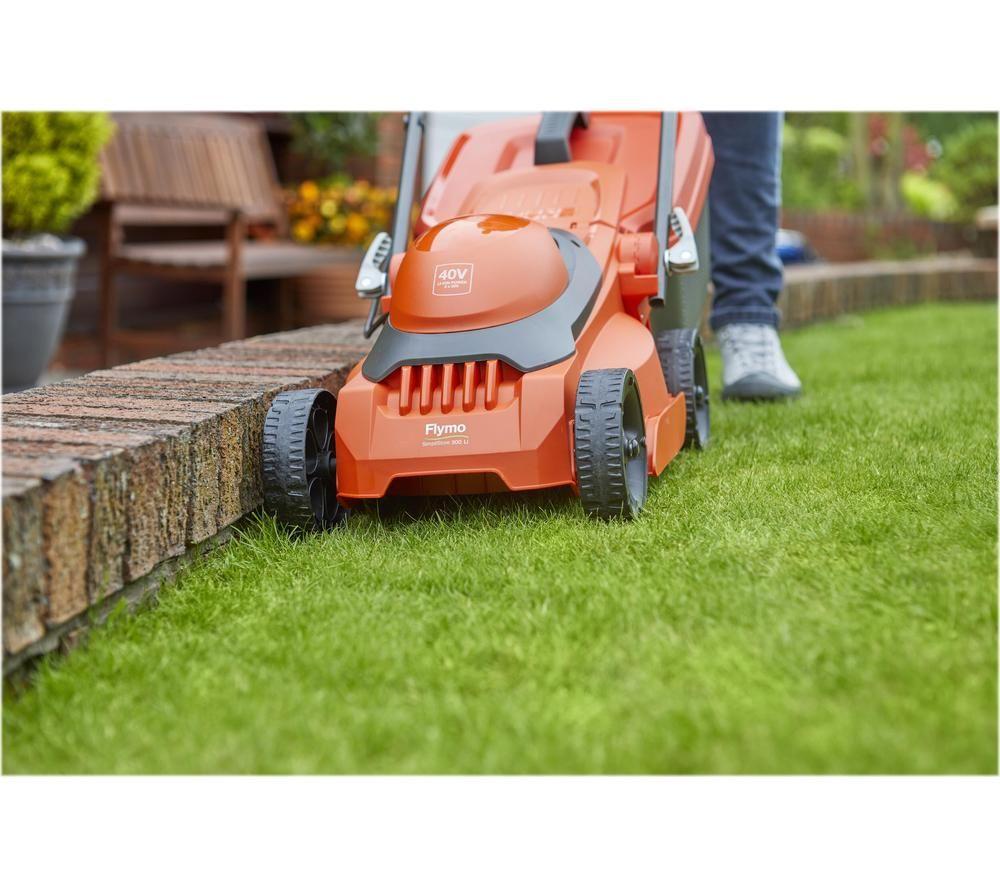Buy FLYMO SimpliStore 300 Li Cordless Lawn Mower Orange Black Currys