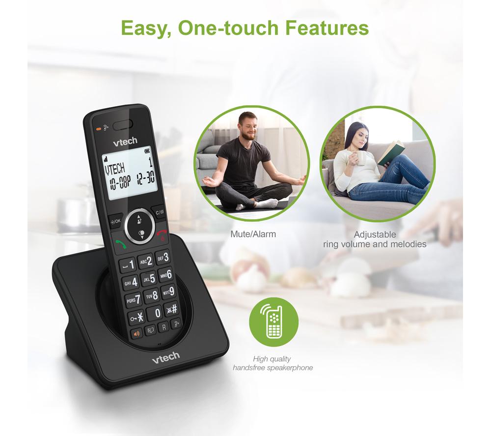 VTECH ES2002 Cordless Phone - Triple Handsets, Black image number 5 of 10