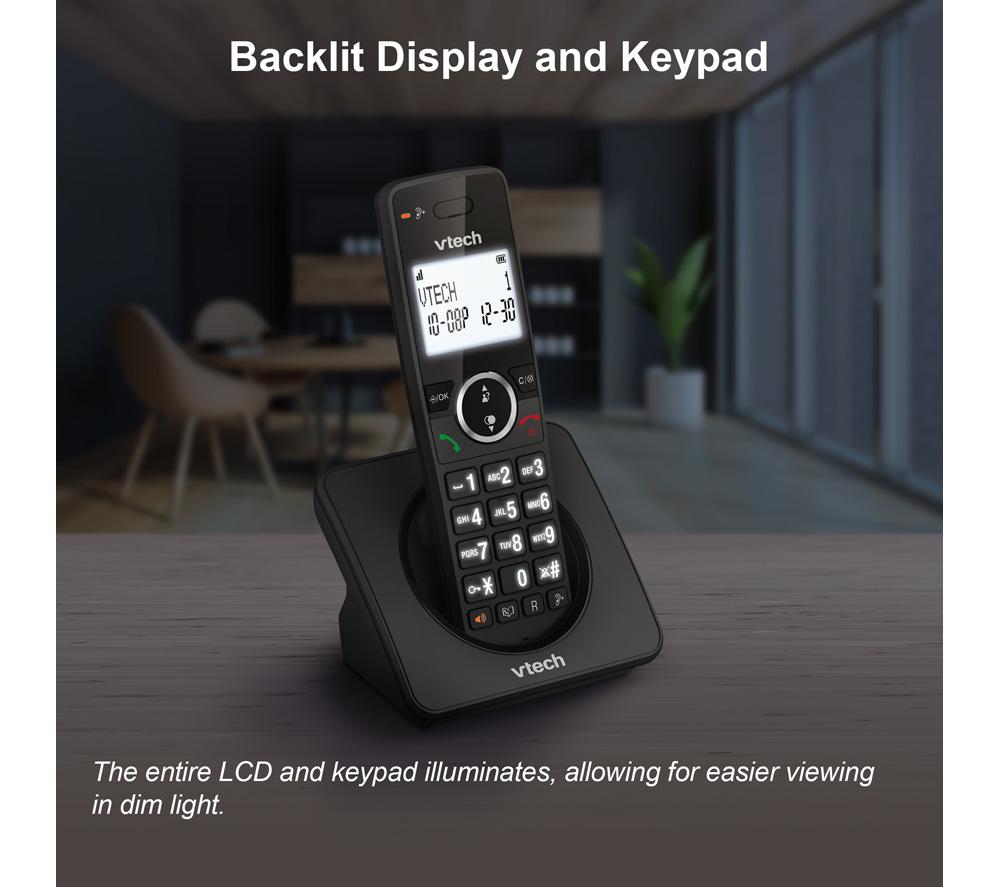 VTECH ES2002 Cordless Phone - Triple Handsets, Black image number 6 of 10