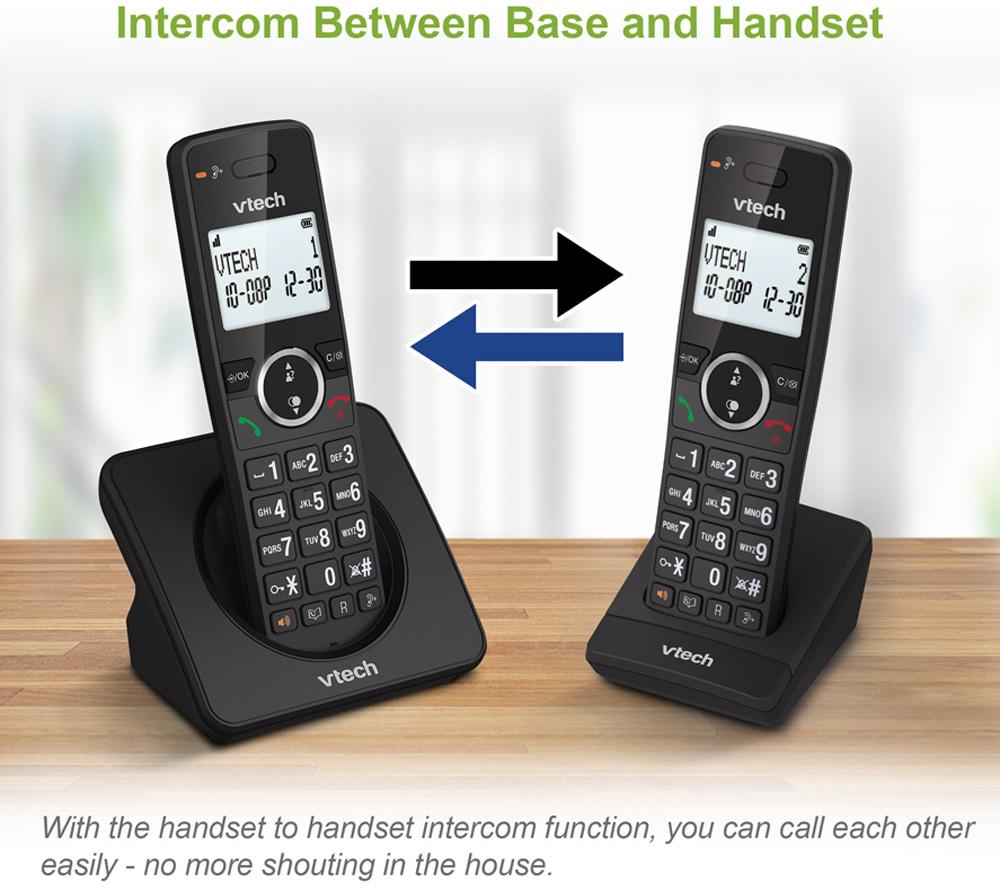 VTECH ES2002 Cordless Phone - Triple Handsets, Black image number 8 of 10