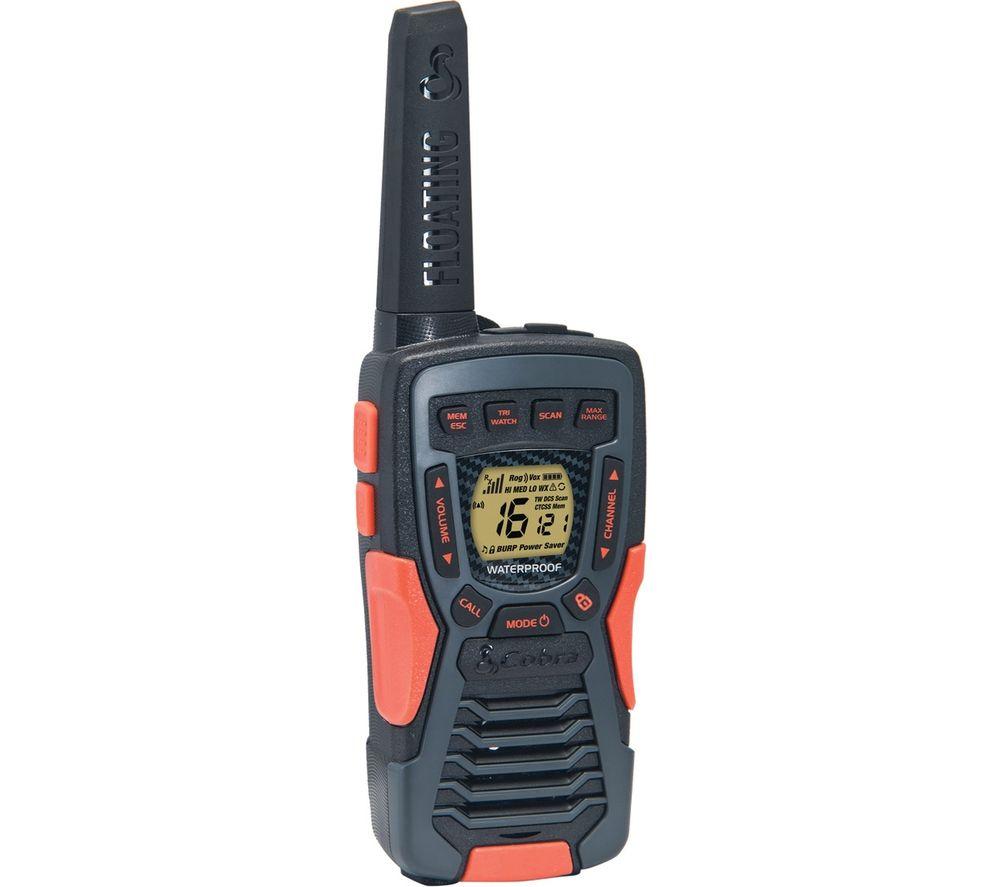 COBRA AM1055 FLT Walkie Talkie - Twin Pack, Black & Orange image number 2 of 5
