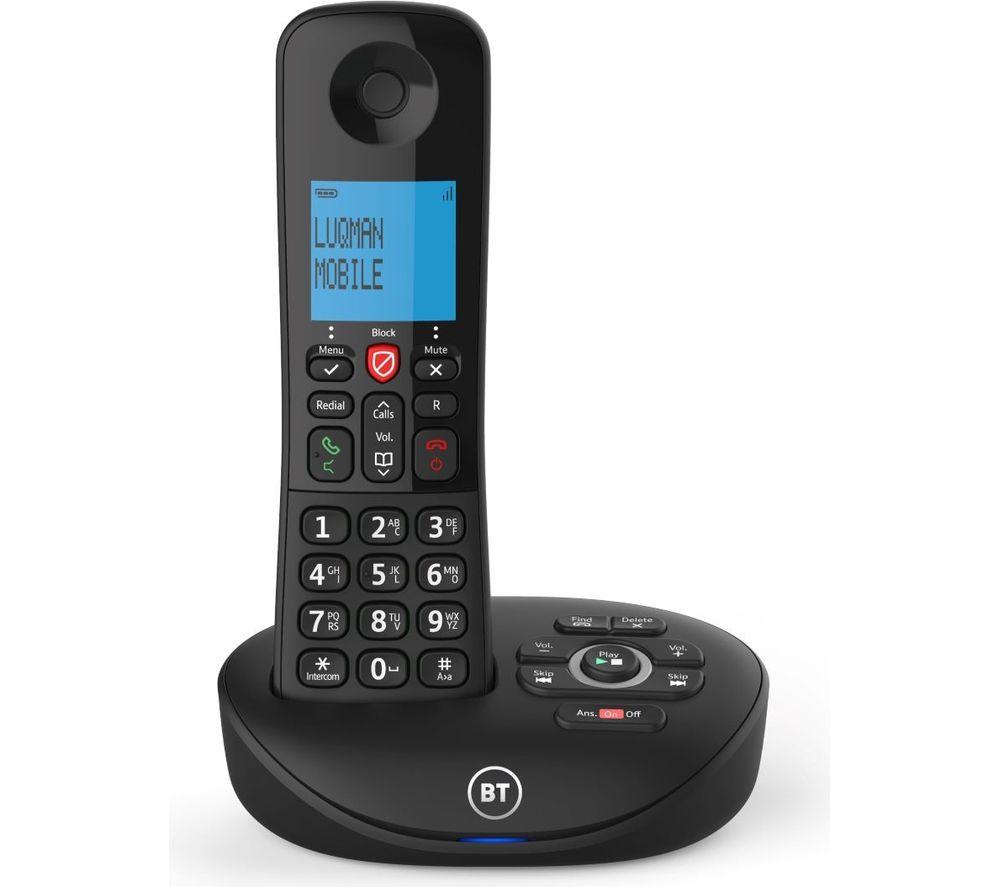 BT Essential Cordless Landline House Phone with Nuisance Call Blocker, Digital Answer Machine, Single Handset Pack