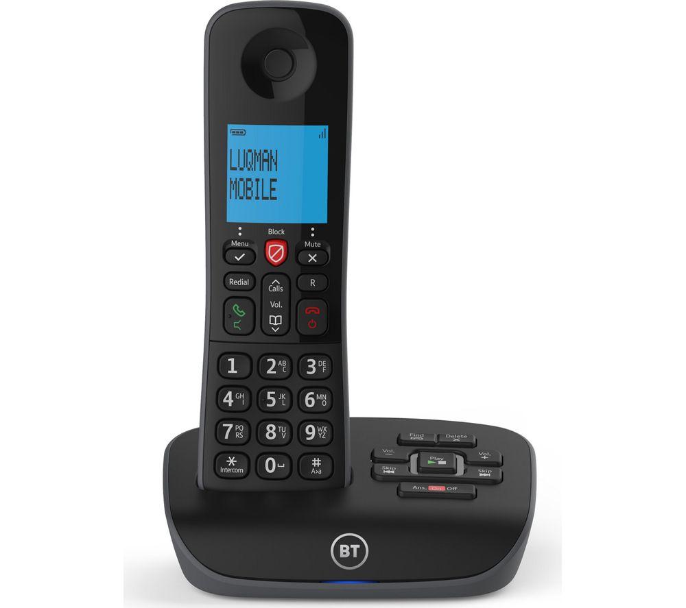 BT Essentials Cordless Phone - Black, Black