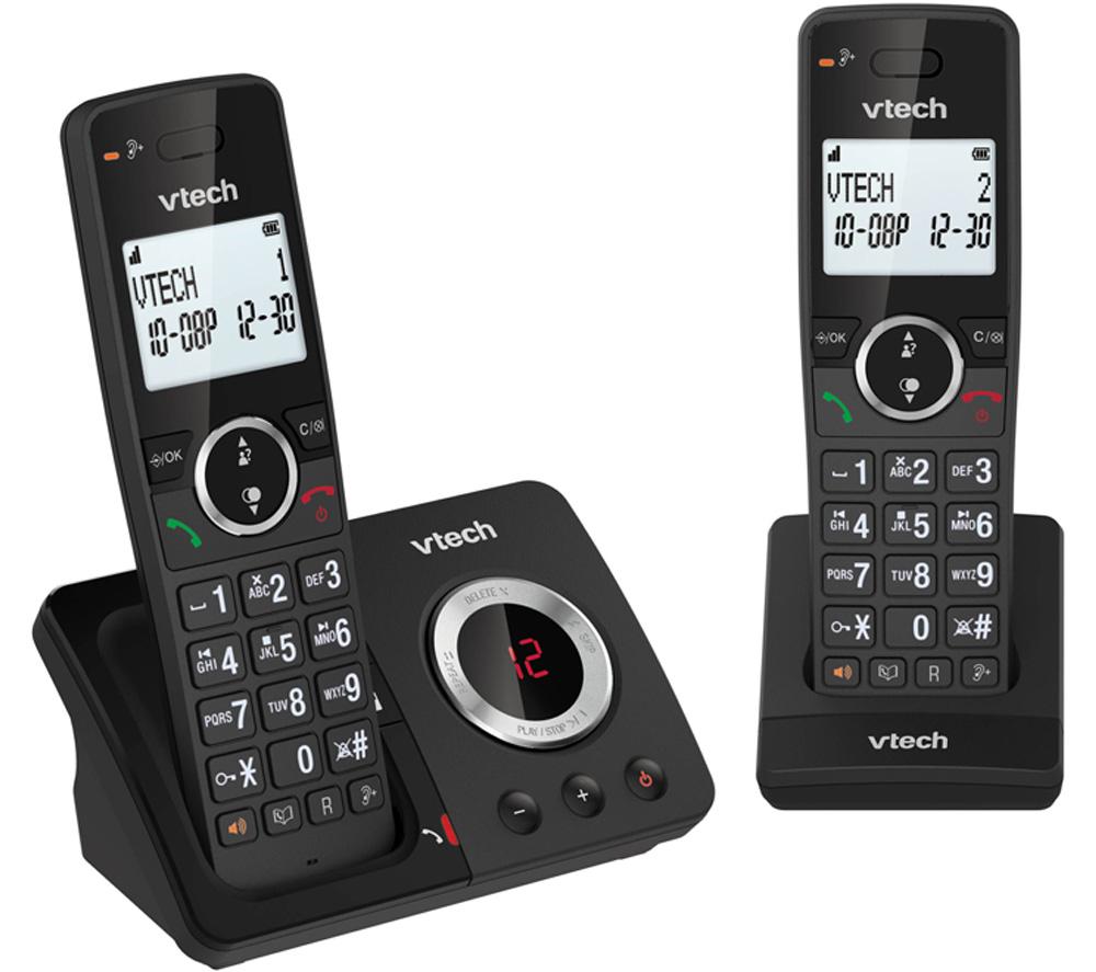 VTECH ES2051 Cordless Phone - Twin Handsets Black