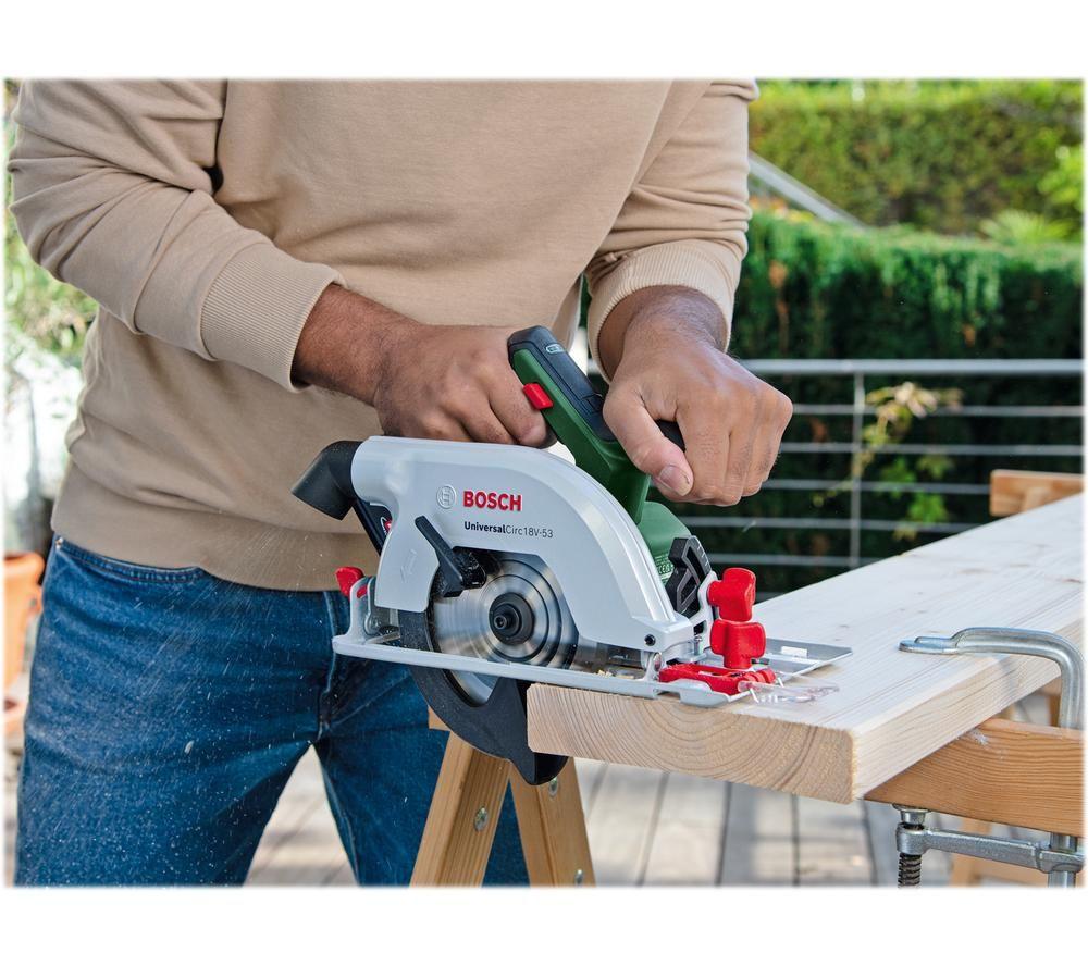 BOSCH UniversalCirc 18V-53 Cordless Circular Saw with 1 Battery image number 6 of 14