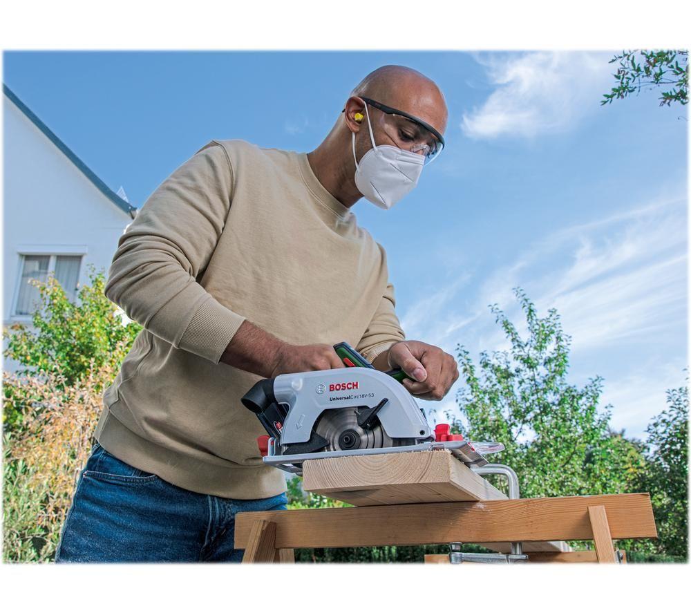 BOSCH UniversalCirc 18V-53 Cordless Circular Saw with 1 Battery image number 10 of 14