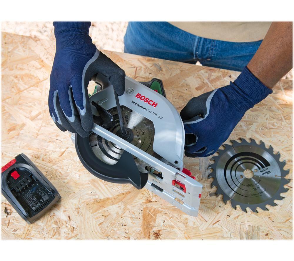 BOSCH UniversalCirc 18V-53 Cordless Circular Saw with 1 Battery image number 14 of 14