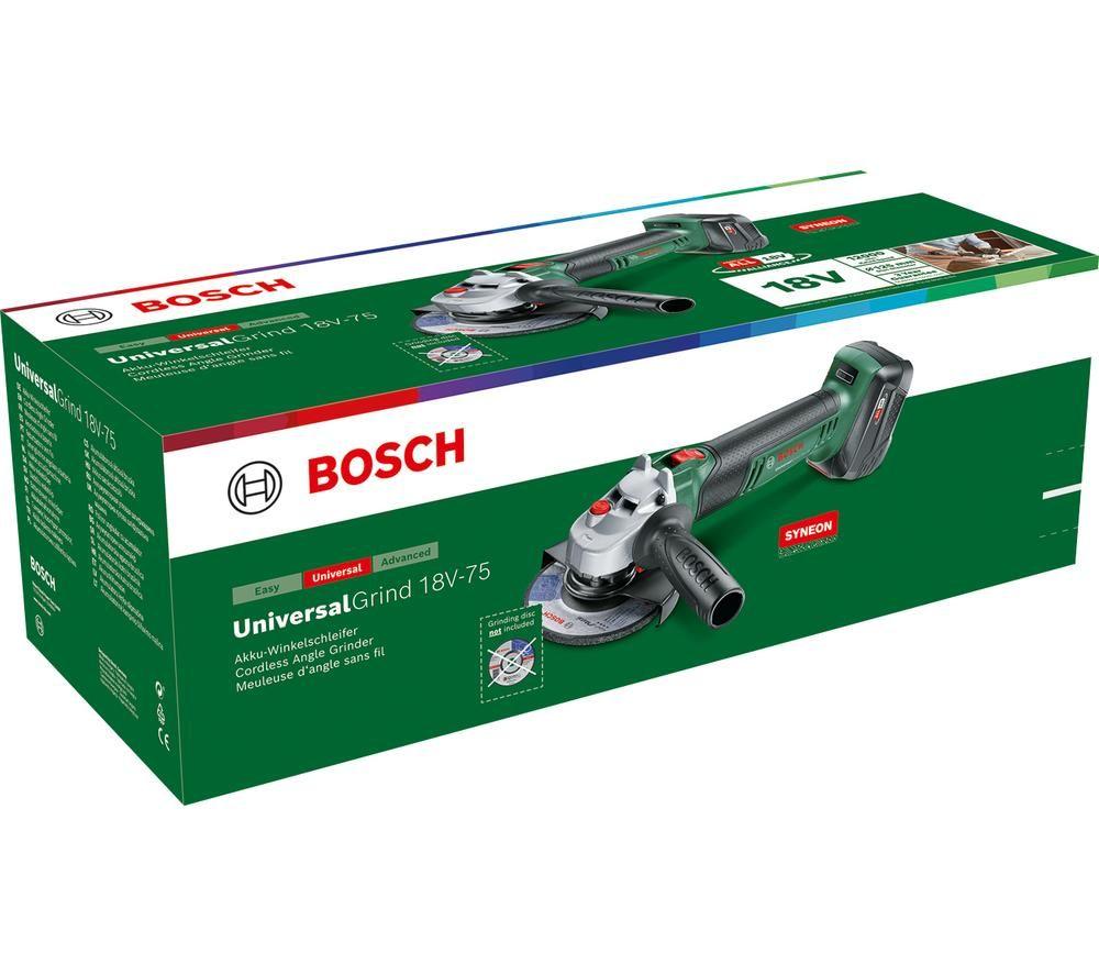 BOSCH UniversalGrind 18V-75 Cordless Angle Grinder with 1 battery image number 2 of 8