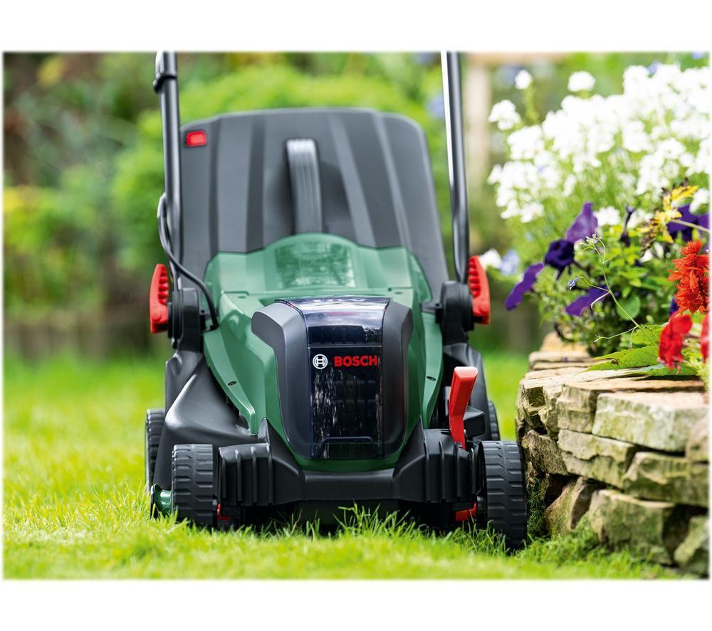 Buy BOSCH UniversalRotak 2x18V 37 550 Cordless Rotary Lawn Mower