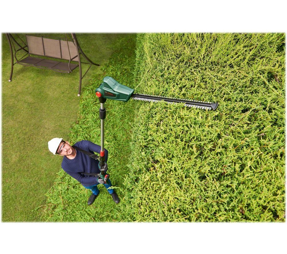 Bosch cordless pole on sale hedge trimmer