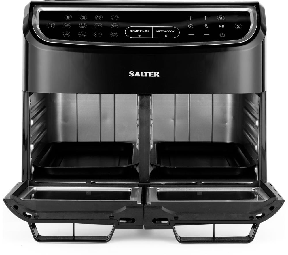 SALTER Dual View XL EK5668GW 12L Air Fryer ? Black, Black