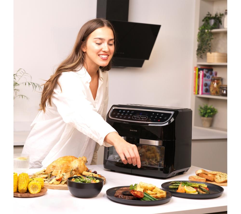 SALTER Dual View XL EK5668GW 12L Air Fryer &ndash; Black image number 3 of 8