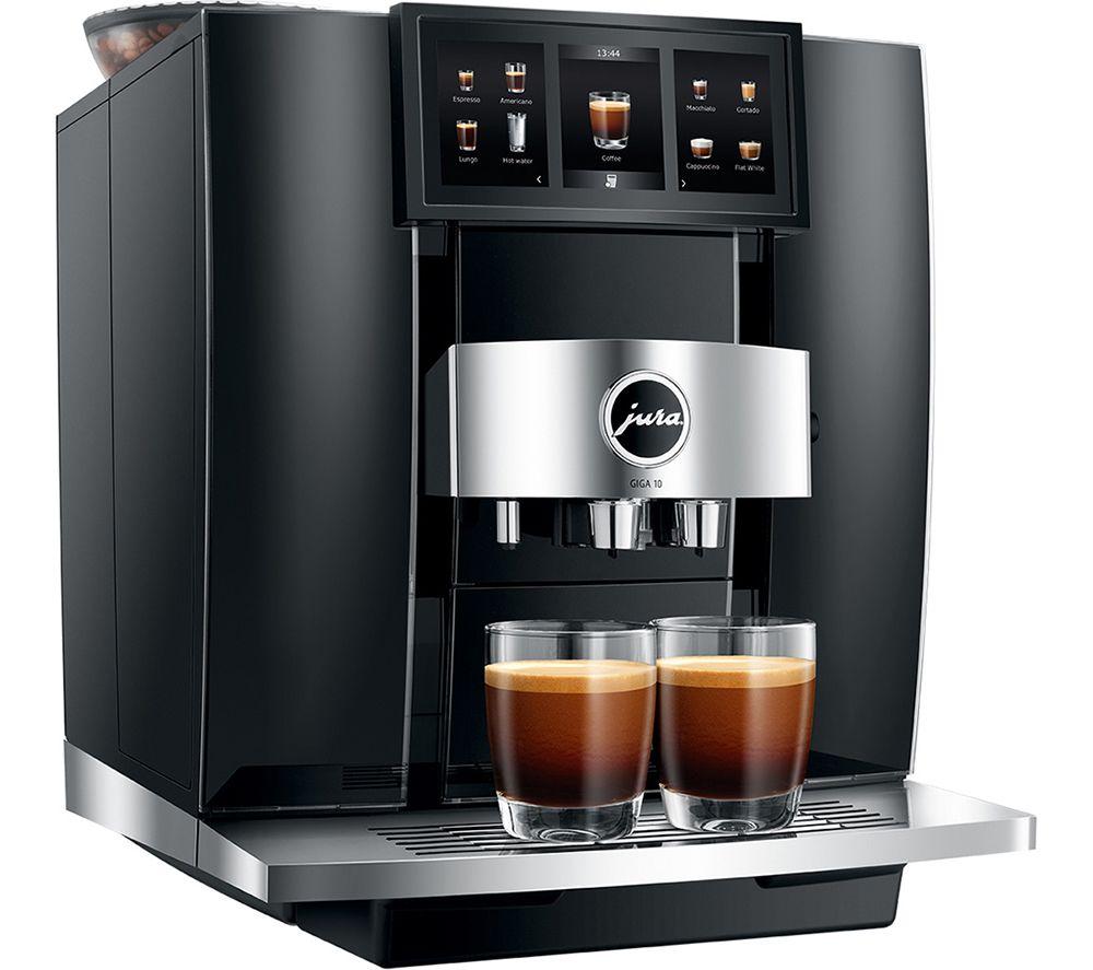 JURA GIGA 10 Smart Bean to Cup Coffee Machine - Diamond Black image number 2 of 9