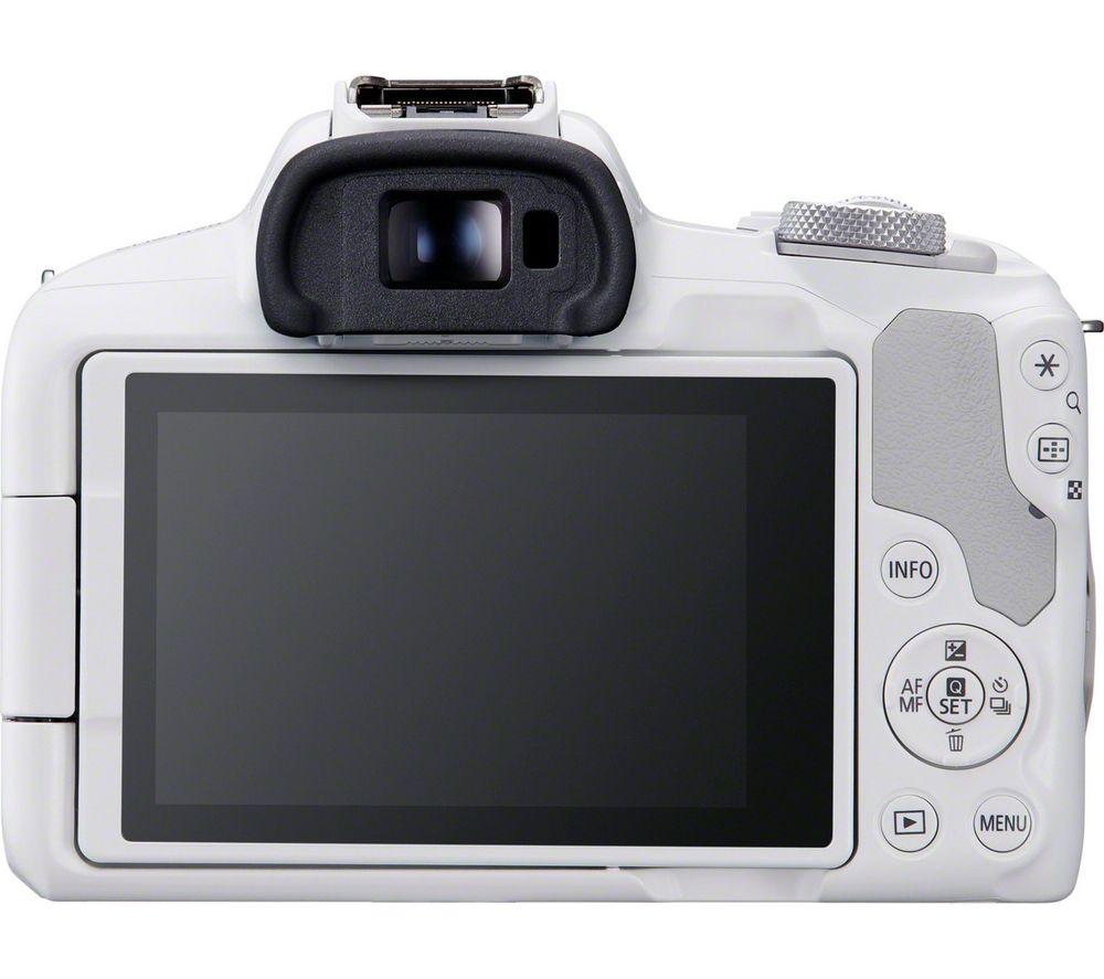 CANON EOS R50 Mirrorless Camera with RF-S 18-45 mm f/4.5-6.3 IS STM Lens - White image number 2 of 5