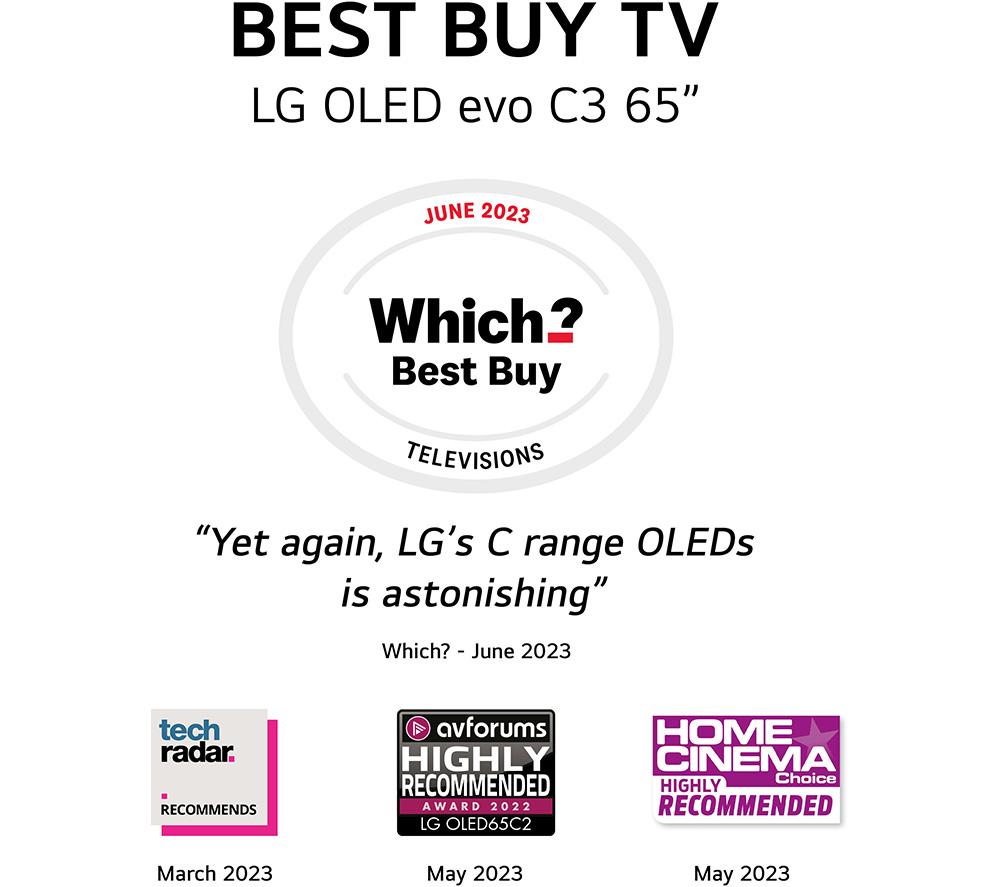 Buy LG OLED65C34LA 65 Smart 4K Ultra HD HDR OLED TV with  Alexa