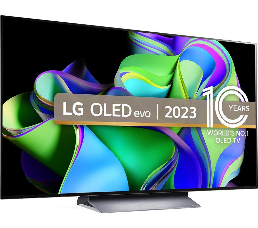 LG, OLED evo TV, 77 inch C3 series, WebOS Smart AI ThinQ, Magic Remote, 4  side