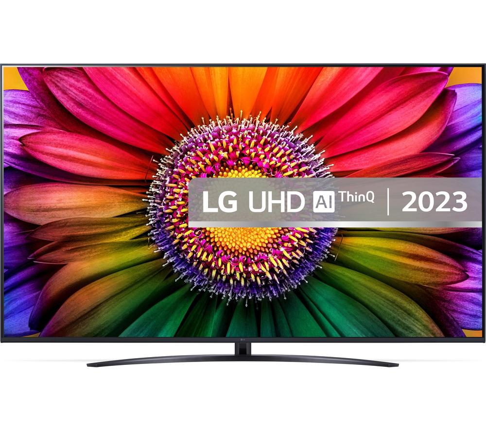 75 LG 75UR81006LJ  Smart 4K Ultra HD HDR LED TV with Amazon Alexa, Silver/Grey,Blue