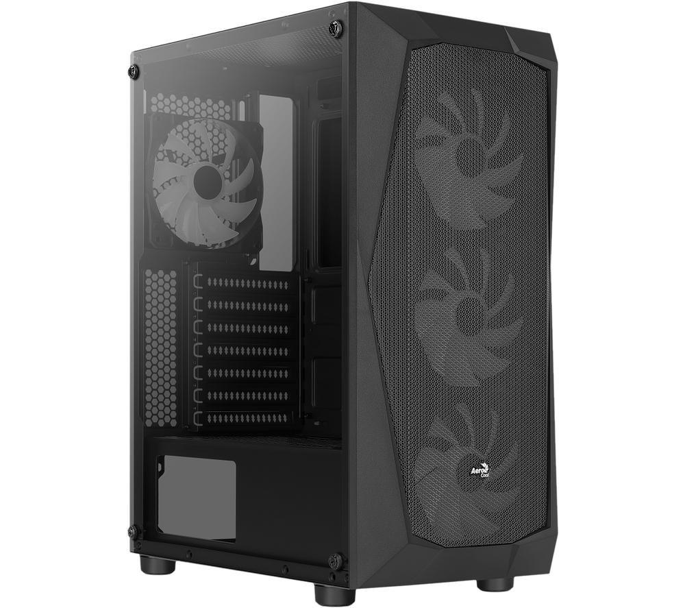 AEROCOOL Falcon ARGB ATX Mid Tower PC Case - Black image number 5 of 8