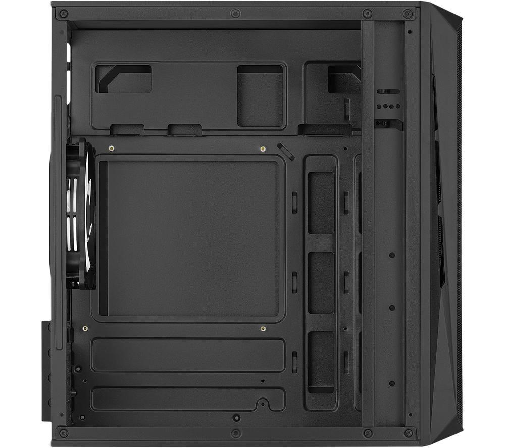 AEROCOOL CS-107-A-BK-v2 Micro ATX Mini Tower PC Case - Black image number 6 of 11