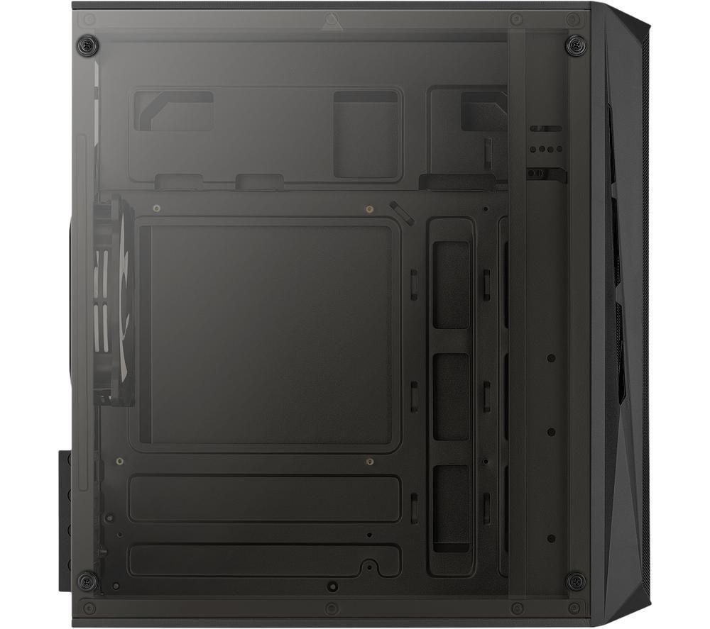 AEROCOOL CS-107-A-BK-v2 Micro ATX Mini Tower PC Case - Black image number 7 of 11