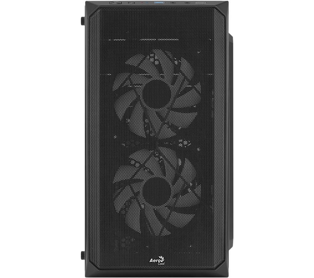 AEROCOOL CS-107-A-BK-v2 Micro ATX Mini Tower PC Case - Black image number 10 of 11