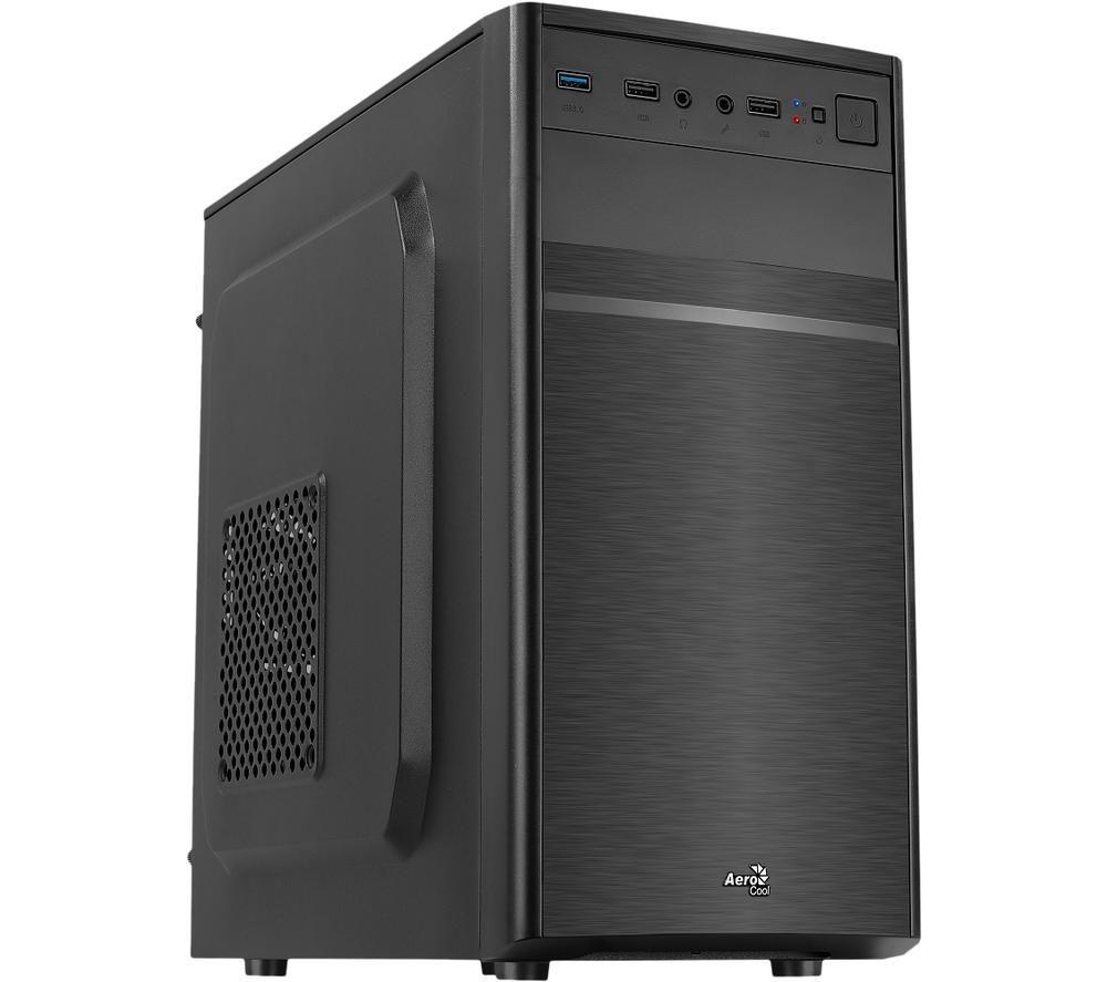 AEROCOOL CS-103 Micro ATX Mini Tower PC Case - Black image number 2 of 11