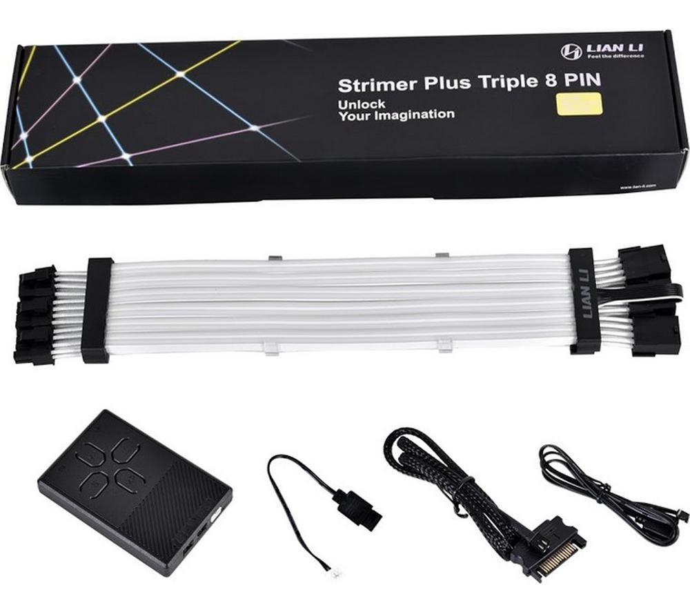 LIAN-LI Strimer Plus Triple 8-Pin Power Extension Cable - RGB, 0.3 m image number 5 of 5