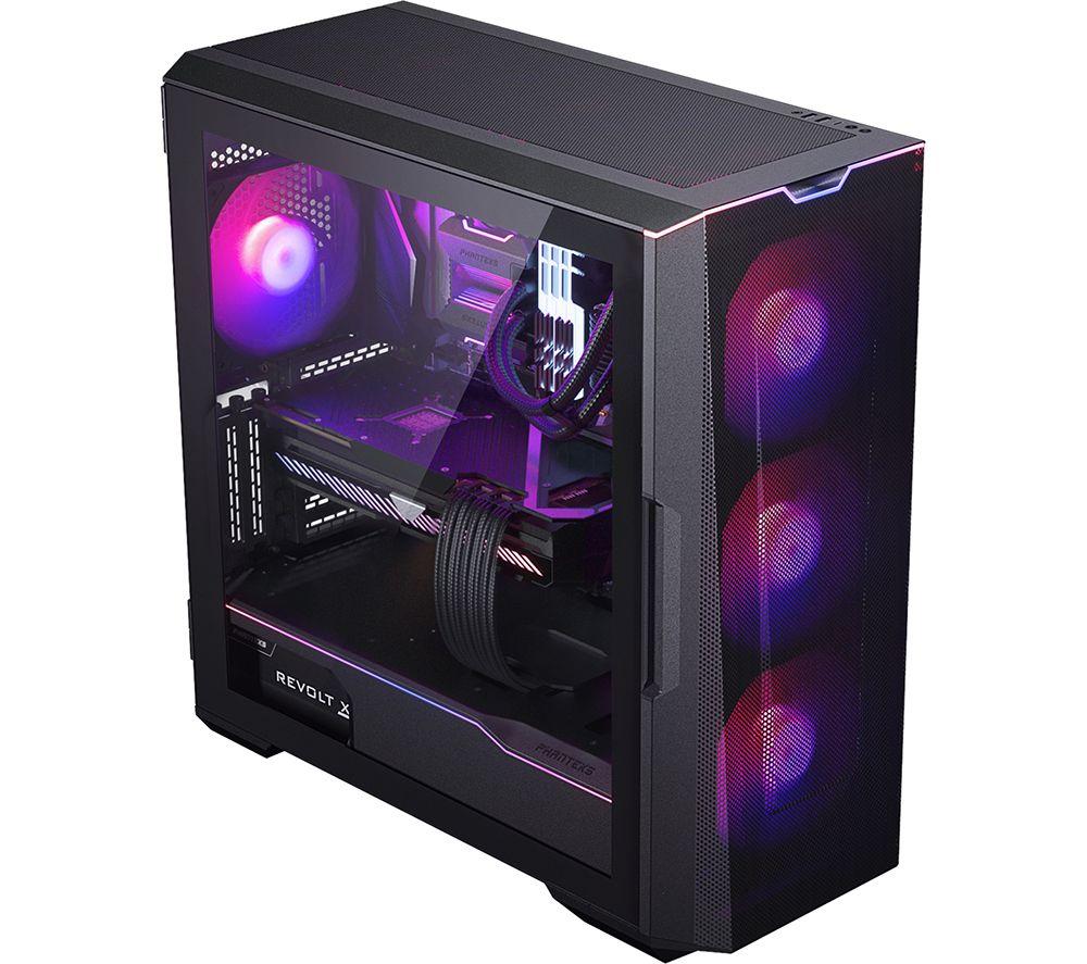 PHANTEKS Eclipse G500A D-RGB ATX Mid Tower PC Case - Black, Black