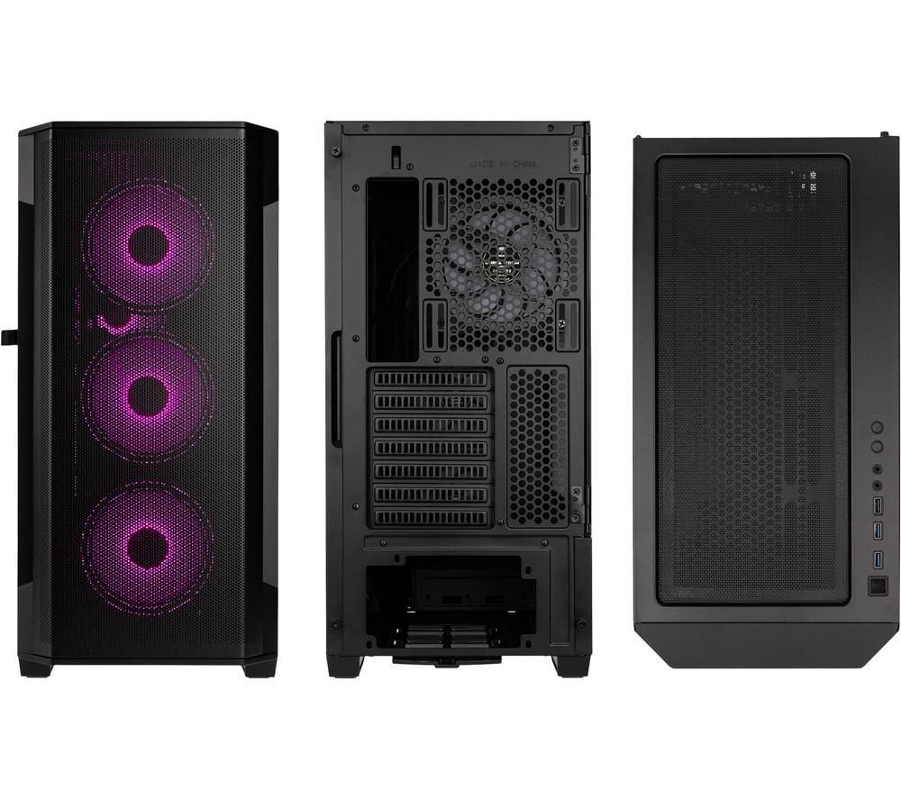 KOLINK Observatory Y Mesh ARGB E-ATX Mid-Tower PC Case - Black image number 5 of 7