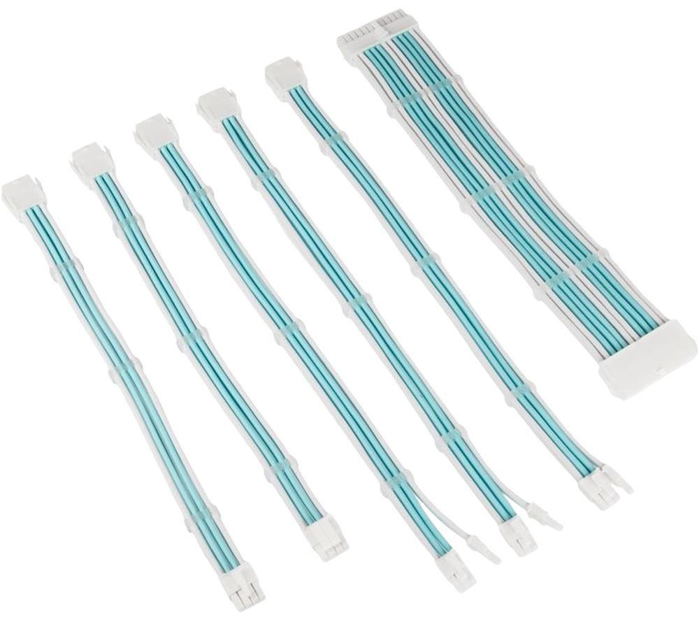 KOLINK Coreu0026tradeAdept Power Extension Cable Kit - White & Blue
