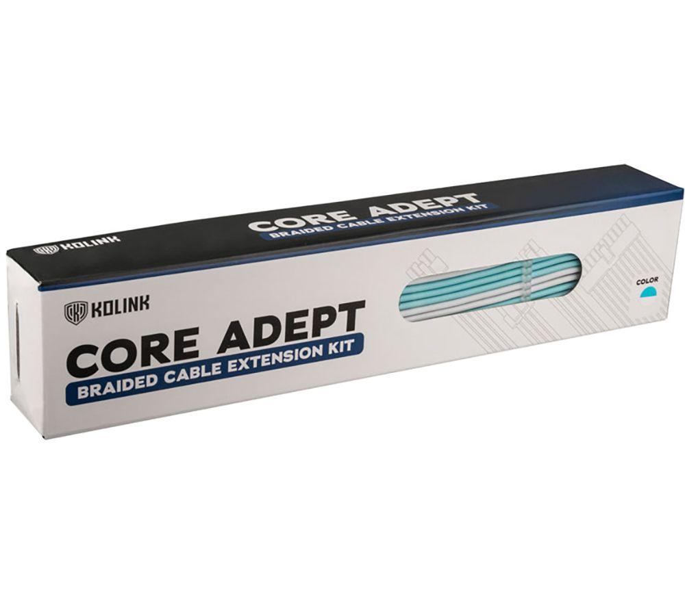 KOLINK Core Adept Power Extension Cable Kit - White & Blue image number 4 of 4