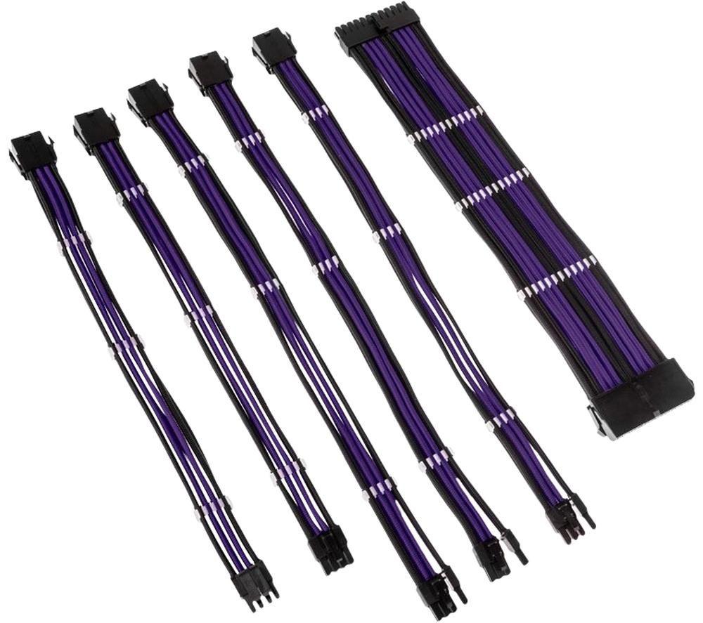 KOLINK Coreu0026tradeAdept Power Extension Cable Kit - Black & Purple