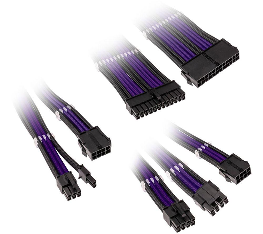 KOLINK Core Adept Power Extension Cable Kit - Black & Purple image number 2 of 4
