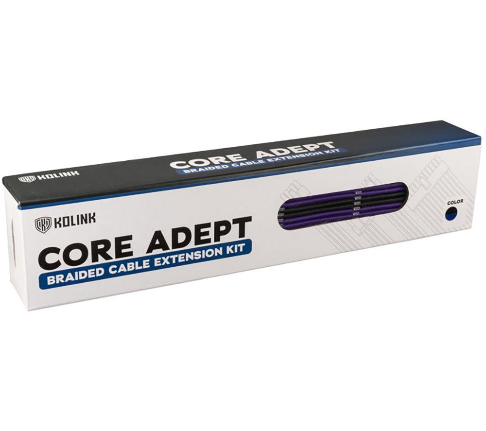KOLINK Core Adept Power Extension Cable Kit - Black & Purple image number 4 of 4